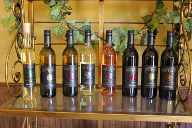 The full lineup of Bateaux Cellars Wines